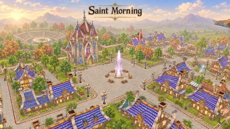 Saint Morning, one of the early leveling towns.